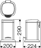 nao出品商品 山崎産業株式会社｜サニタリーボックス ST-M3