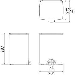 山崎産業株式会社｜ダストボックスFITステップSTH-14