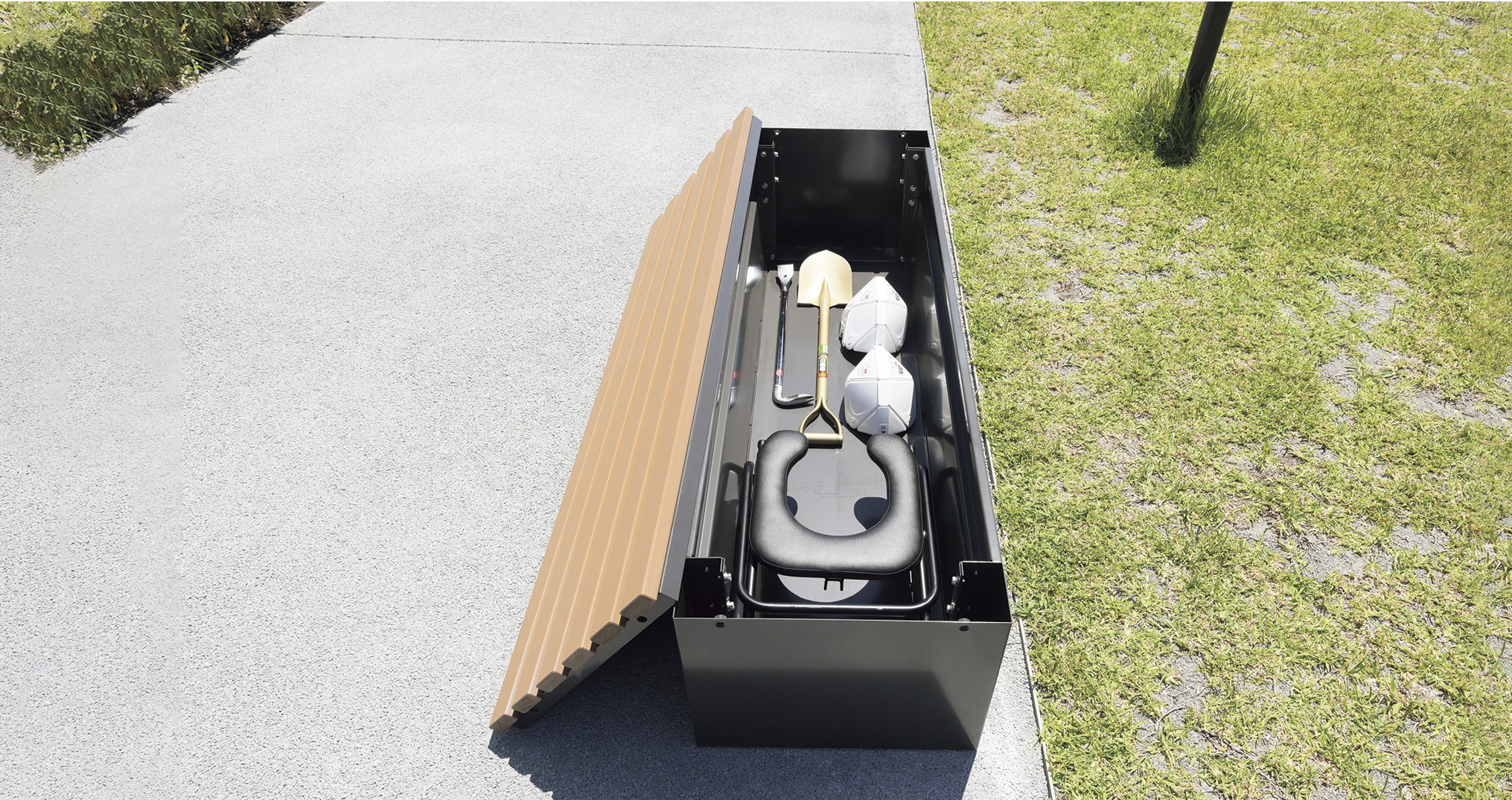 山崎産業株式会社｜ベンチYB-148L-ID1800（背なし）